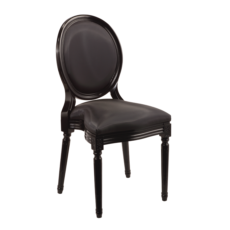 Chaise Montaigne structure noire