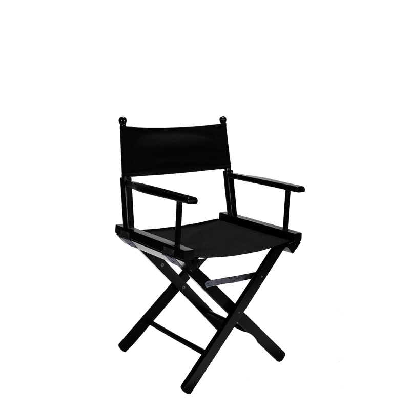 Chaise pliante noire I Location pour Tournage Cinéma I Paris & France