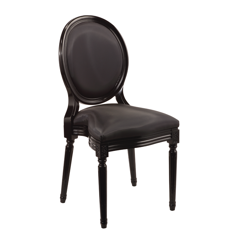 Chaise Montaigne structure noire