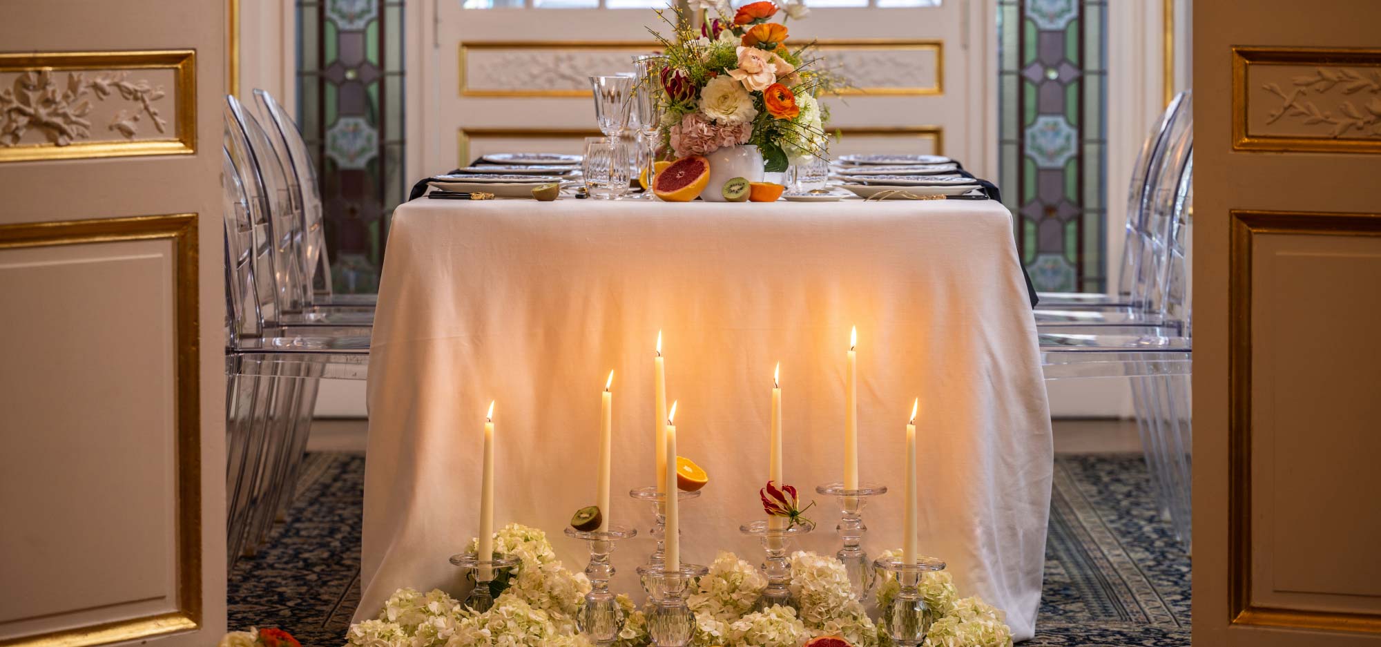 Décoration table de noël